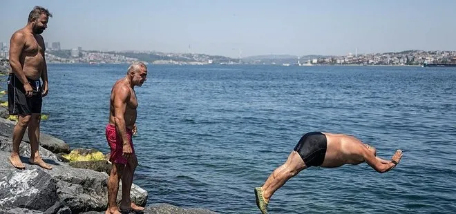 İstanbul'da sıcak hava bunalttı! Vatandaş sahillere akın etti