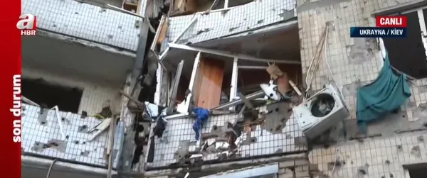1647792437840.jpg A Haber Rusya'nın vurduğu Kiev'de sivillerin bölgesinde! Araçlar metal yığınına döndü! Emine Kavasoğlu bölgedeki son durumu paylaştı - 4