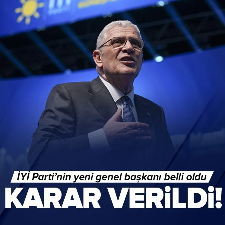 İYİ Parti’de karar günü! Yeni Genel Başkan Müsavat Dervişoğlu oldu