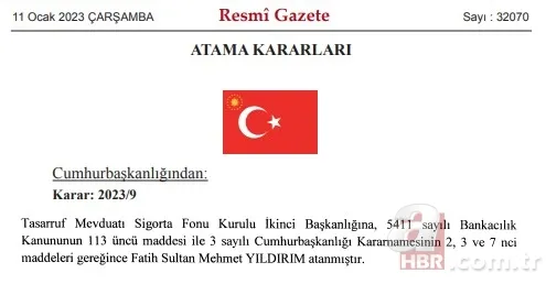 Atama kararları Resmi Gazete'de: Birçok kuruma yeni isim görevlendirildi 1