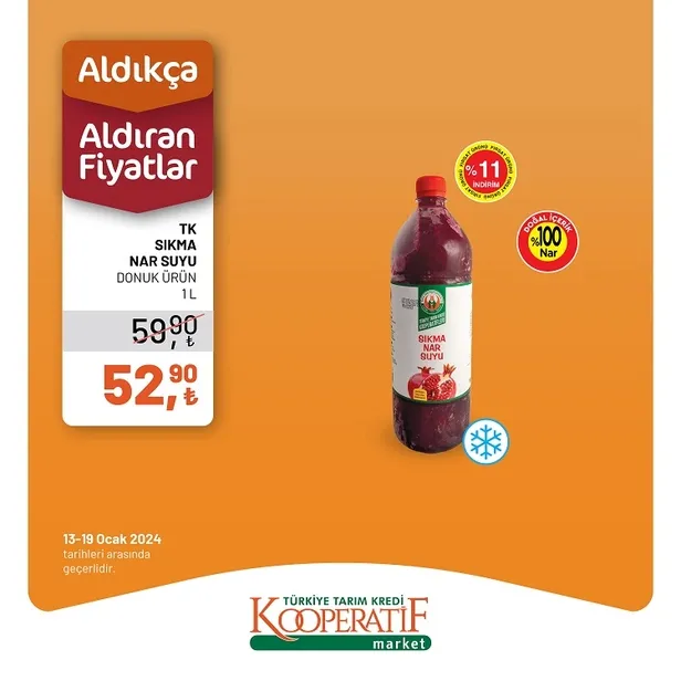 Tarım Kredi Market, 18 Ocak İndirim Kataloğu ile Müşterilerine Cazip Fırsatlar Sunuyor! Salatalık, Soğan, Limon, Çay, Türk Kahvesi ve Fazlası Uygun Fiyatlarla Satışta! - 16