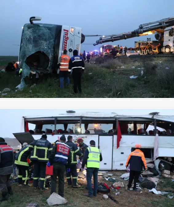 Aksaray'da yolcu otobüsü kazası: 4 ölü, 27 yaralı - 1