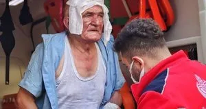 Eşini alevlerin arasından kurtardı