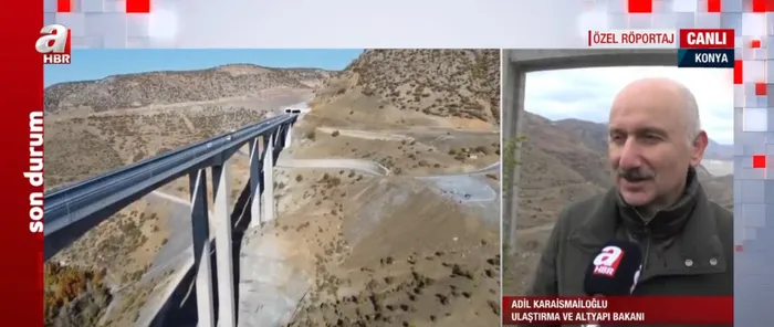 Ulaştırma ve Altyapı Bakanı Adil Karismailoğlu A Haber'de: Bölgede güvenli bir ulaşım sağlanacak - 2