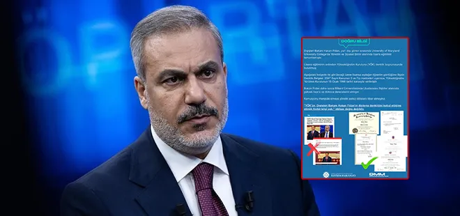 Bakan Fidan’ın üniversite diplomasına ilişkin iftiralara yalanlama! Yasal yollara başvurulacak