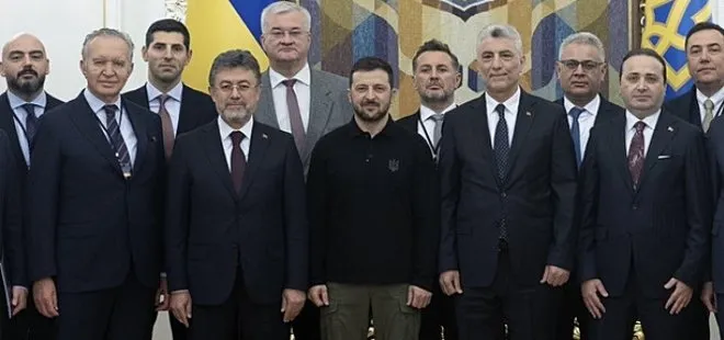 Bakan Bolat ve Bakan Yumaklı'dan önemli görüşme: Zelenskiy ile bir araya  geldiler