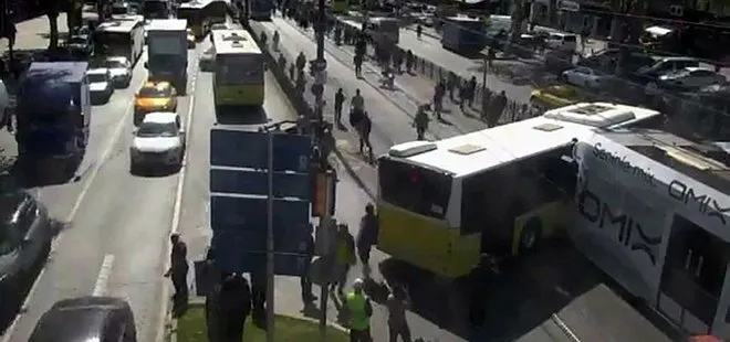 Son Dakika | İstanbul’da korkunç olay! Tramvay İETT otobüsüne çarptı