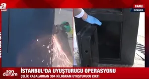 Uyuşturucu operasyonunda çelik kasa şoku