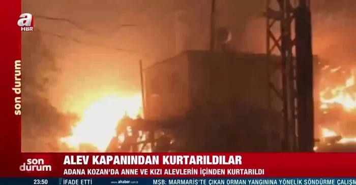 AFAD yangındaki korkunç görüntüleri paylaştı! Anne ve kızı... - 1