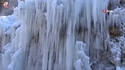 Batman’da şelale dondu