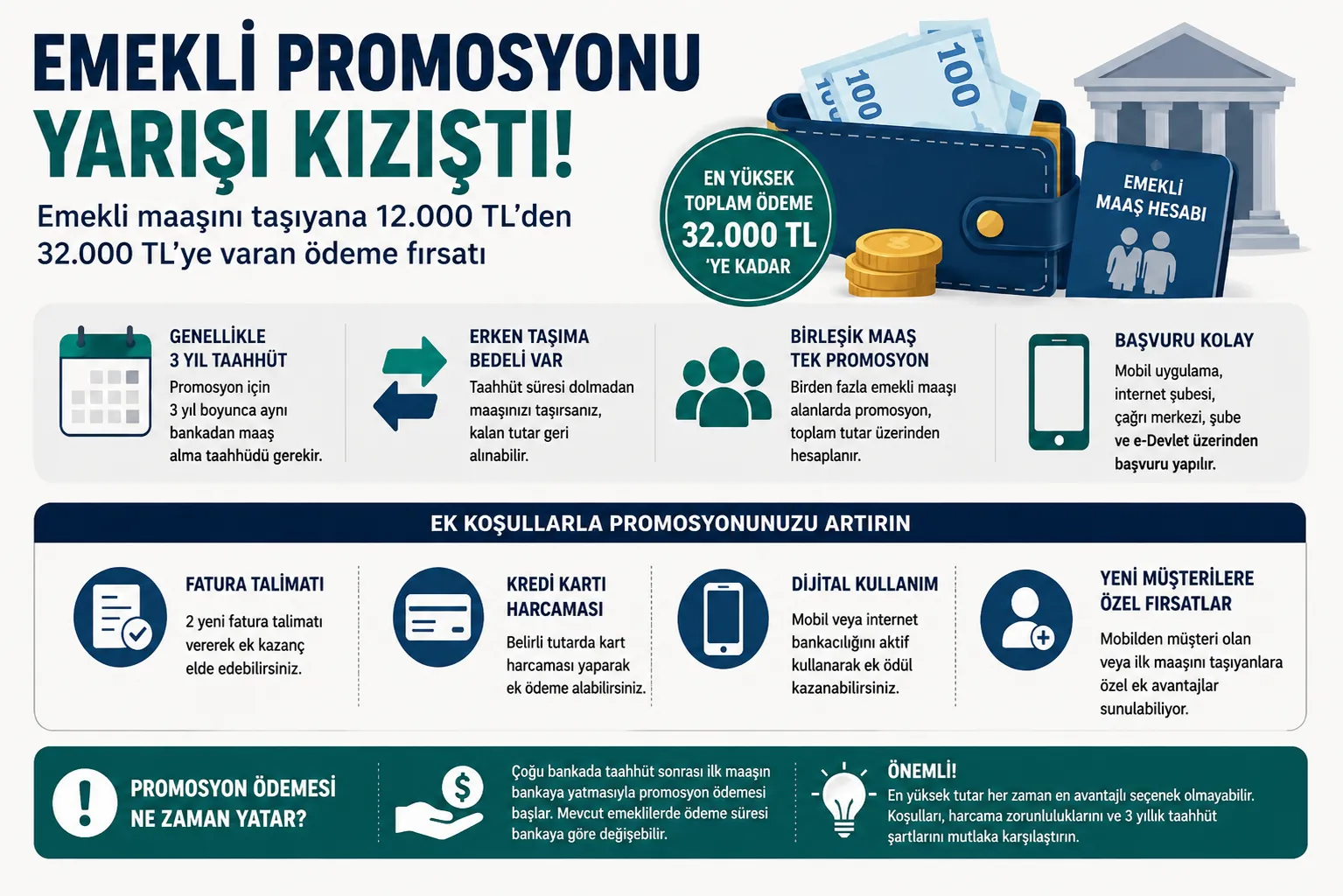 Temmuz 2026 emekli promosyonları güncellendi: Hangi banka ne kadar veriyor?