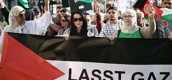 Avusturya’da, İsrail’in Gazze’ye yönelik saldırıları protesto edildi