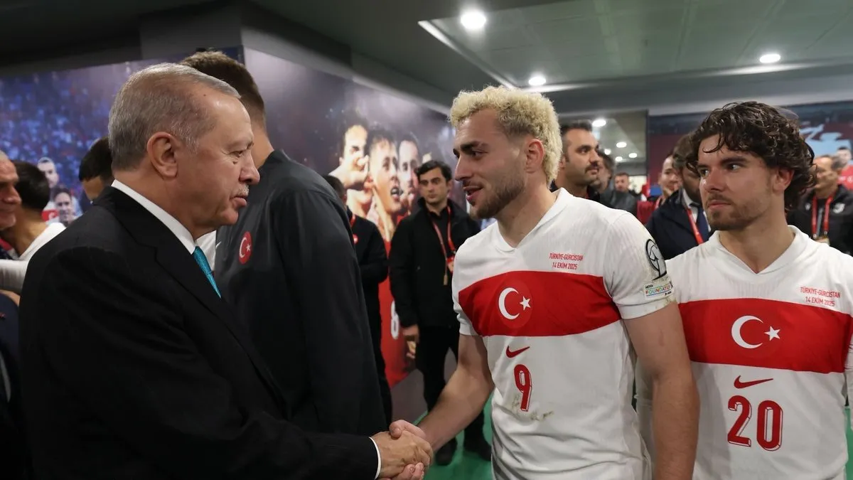 Başkan Erdoğan'dan A Milli Takım'a soyunma odasında tebrik!
