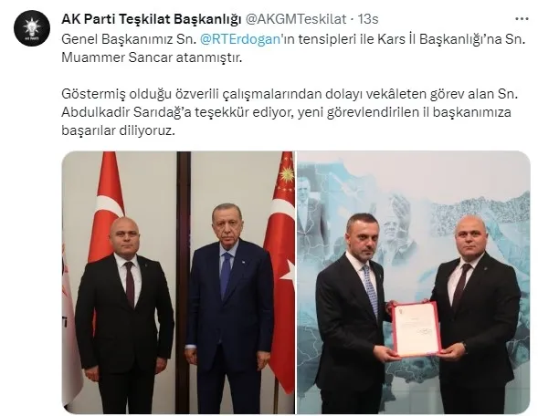 AK Parti'de 7 il başkanlığına atama - 7