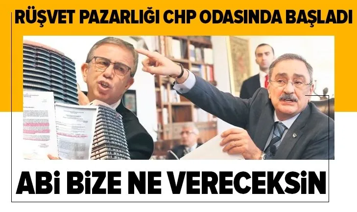 Rüşvet pazarlığı CHP odasında başladı!