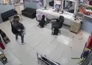 Berber dükkanına silahlı saldırı kamerada!