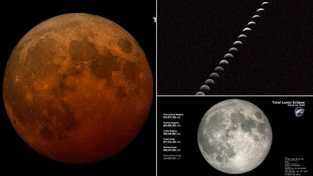 NASA 2025’in ilk 'kanlı ay tutulması' görüntülerini paylaştı!