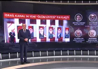 İsrail kanal 14 yeni "ölüm listesi" paylaştı