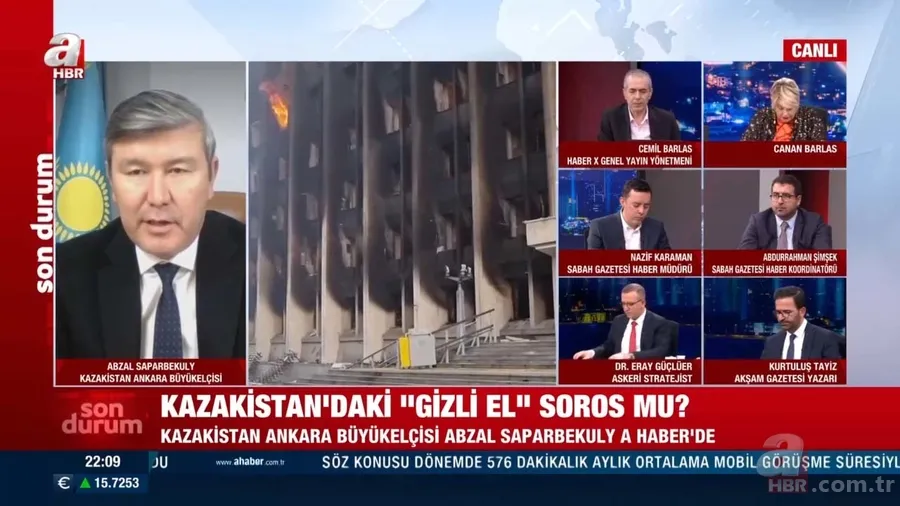 Kazakistan'da neler oluyor? Kazakistan'daki "gizli el" Soros mu? Ankara Büyükelçisi A Haber'e açıkladı 6