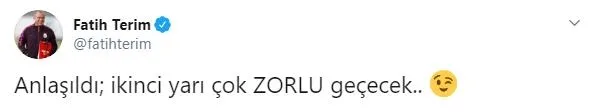 Fatih Terim'den imalı paylaşım - 1
