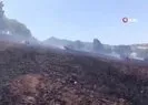 Sındırgı’da samanlar tarlada yandı
