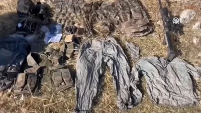 Teröristlere ait mühimmat ele geçirildi