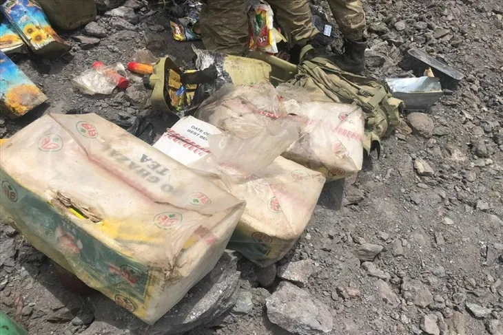 Pençe Harekâtı'nda çok sayıda yaÅam malzemesi ve mühimmat ele geçirildi