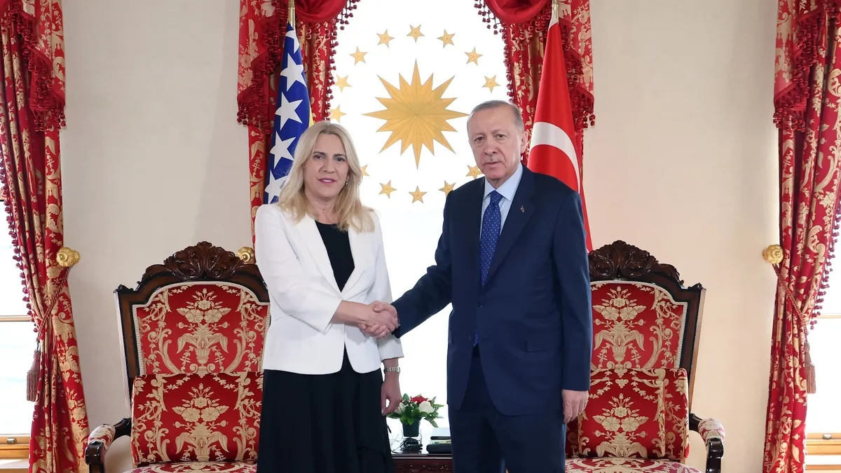 Başkan Erdoğan Jelka Sviyanoviç'i kabul etti