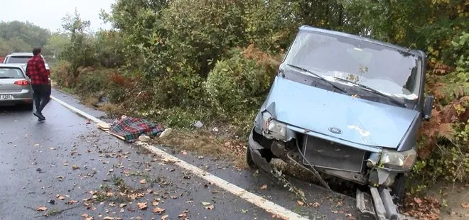 İsanbul’da feci kaza! Sarıyer’de panelvan takla attı: Sürücüsü yaralandı