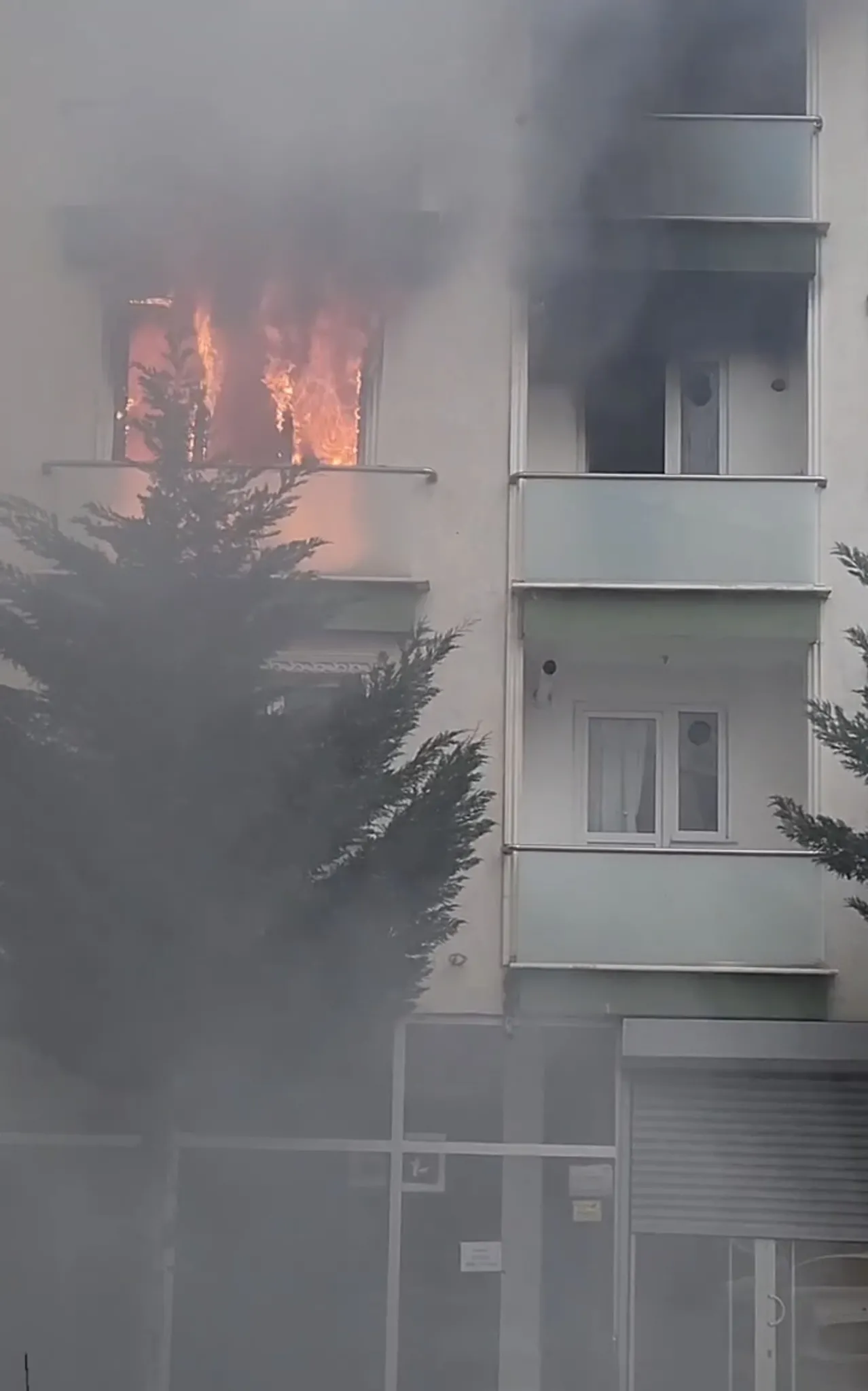 Maltepe'de 4 katlı binada yangın paniği: 4 kişi kurtarıldı