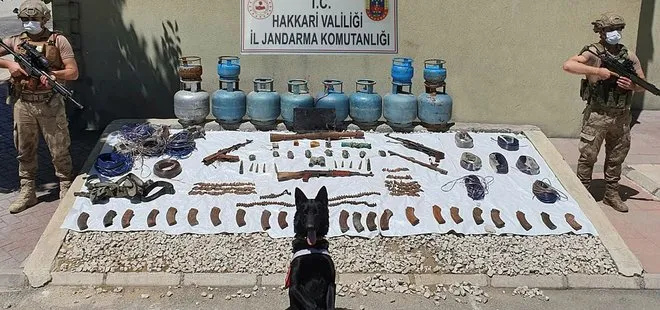 Hakkari’de PKK’ya ait patlayıcı ele geçirildi