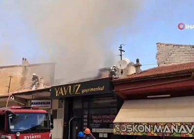 Karaman’da çatı yangını korkuttu