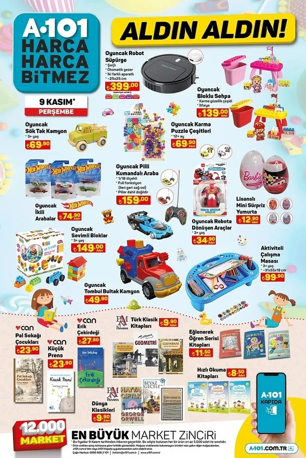 A101 21 Kasım aktüel ürünler kataloğu yayınladı! A101 afişinde Elektrikli ısıtıcı 439 TL, Saç düzleştirici 179 TL, Samsung Cyclone Süpürge 2.799 TL’den satışa sunuluyor