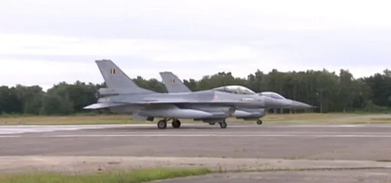 BELÇİKA F16'LARINI İLK KEZ GÖNDERDİ!