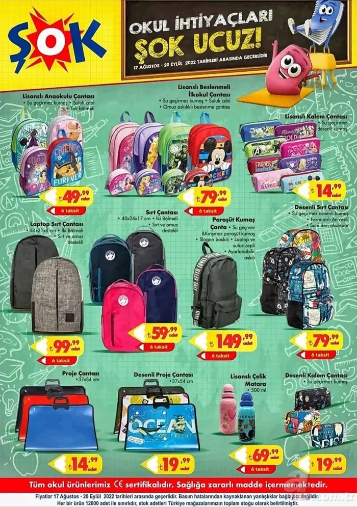BİM, A101, ŞOK okul kırtasiye ürünleri ne zaman gelecek? BİM ve A101'e kırtasiye malzemeleri geldi mi? Aktüel ürünler... 20