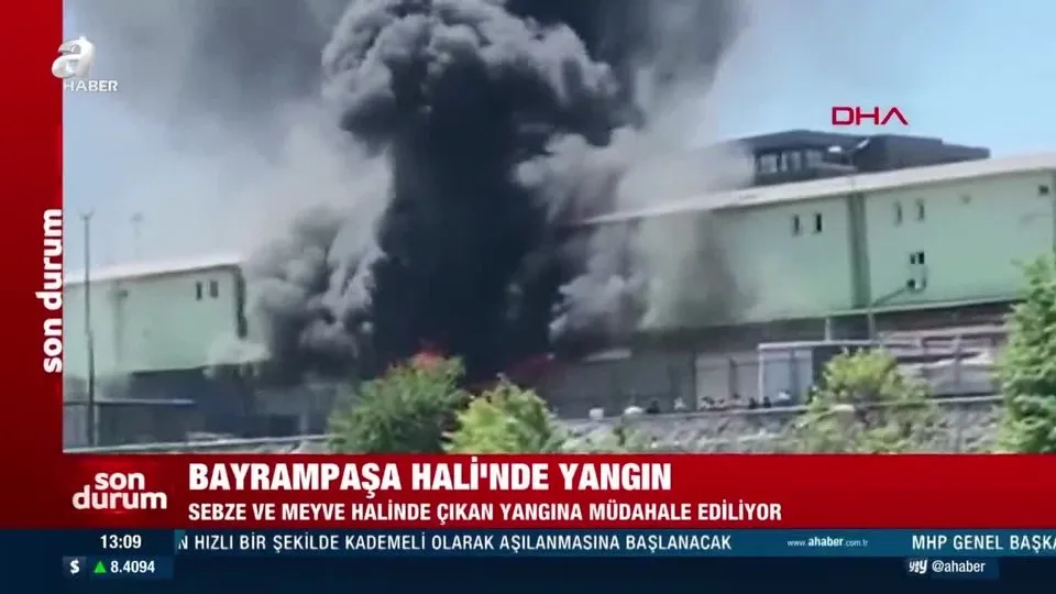 Bayrampaşa Hali’nde yangın!
