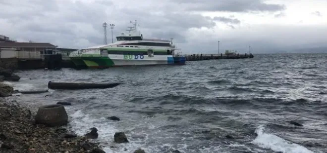 Bursa’da fırtına deniz ulaşımını aksattı! BUDO seferlerine hava engeli