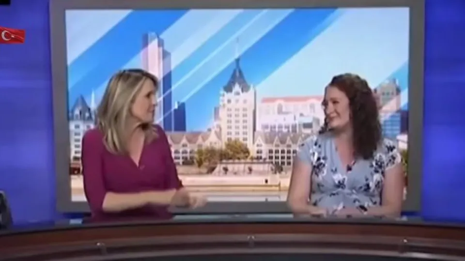 Canlı yayında doğum sancısı!