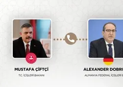 İçişleri Bakanı Çiftçi'den Alman mevkidaşı ile önemli temas