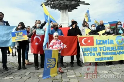 İzmir’de yaşayan Ukraynalılardan Rusya’ya savaşı durdurun çağrısı