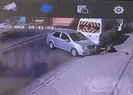 Feci kaza! İki aracın arasında sıkıştı