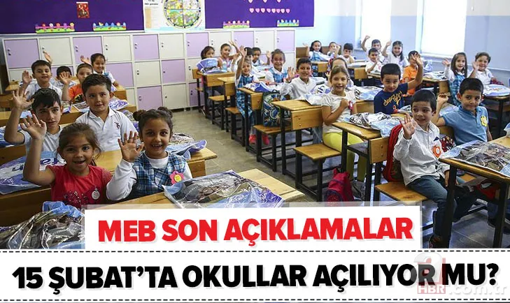 MEB son dakika açıklaması: 15 Şubat'ta okullar açılıyor mu? Hangi sınıflar okula gidecek? Yüz yüze eğitim... 1