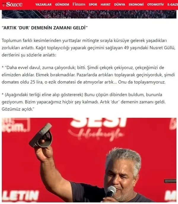 Muhalefetin kabak tadı veren oyunu! CHP’nin Maltepe mitingindeki yırtık terlik şovu kısa sürdü