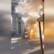 Mahallede panik! Bomba gibi patladı