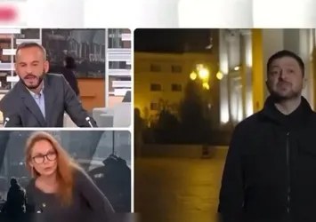 Zelenskiy ile canlı yayında bomba alarmı! Fransız TV kanalı tahliye edildi