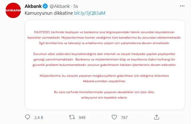 Akbank'ta ana sistem/bilgisayar çöktü! Müşteriler saatlerdir endişeyle bekliyor - 3