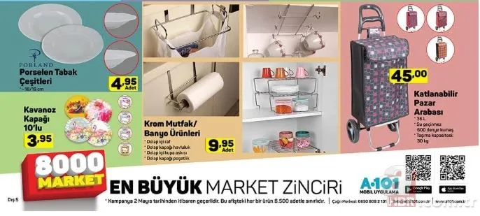 A101 aktüel ürünler kataloğu 2 Mayıs ile BİM aktüel ürünler kataloğu 3 Mayıs (TAM SAYFA) 23
