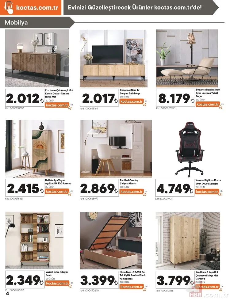 Koçtaş ekim ayı indirim kataloğu yayınlandı! Evinizi baştan aşağı tamamen değiştirebileceğiniz ürünlerin indirimli fiyatı 5