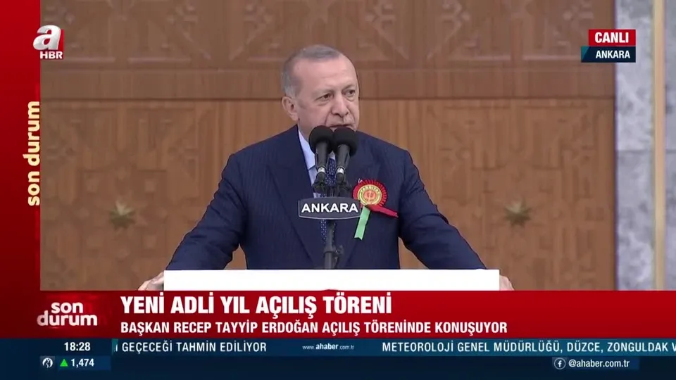 Başkan Erdoğan 2021-2022 Adli Yıl Açılış Töreni’nde konuştu