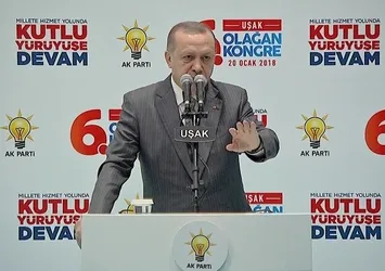 Cumhurbaşkanı Erdoğan Uşak'ta konuştu